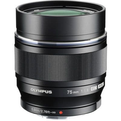 Olympus 75mm f1.8 M.ZUIKO Digital ED Lens – Black | UK Camera