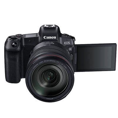 Canon EOS R Digital Camera with 24-105mm f4 L IS USM Lens and EF Adapter