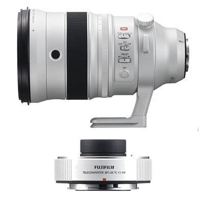 Fujifilm XF 200mm f2 R LM OIS WR Lens with 1.4X XF TC f2 WR Tele-converter