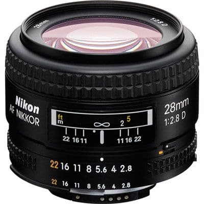 Nikon 28mm f2.8 D AF Lens