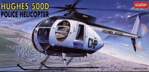 Academy 1/48 Hughes 500D Police Helicopter # 12249