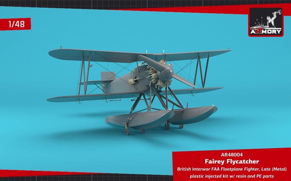 Armory 1/48 Fairey Flycatcher Floatplane on Metal Floats # 48004
