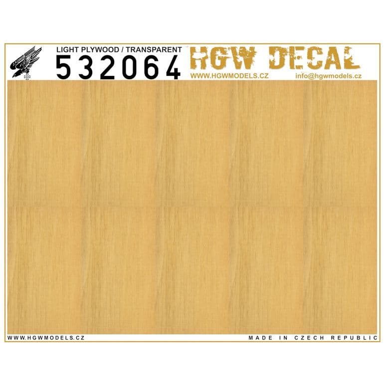 HGW 1//32 Dark Wood Transparent No Grid A5 # 532058
