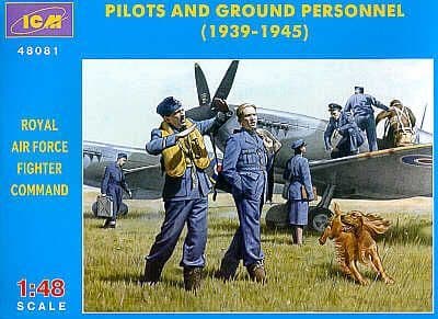 ICM 1/48 WWII RAF Pilots and Ground Personnel # 48081