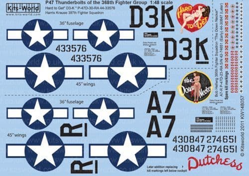 Kits-World 1/48 Republic P-47D Thunderbolt # 48115 