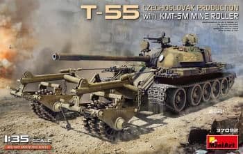 Miniart 1/35 T-55 Czechoslovak Production w/ KMT-5M Mine Roller # 37092