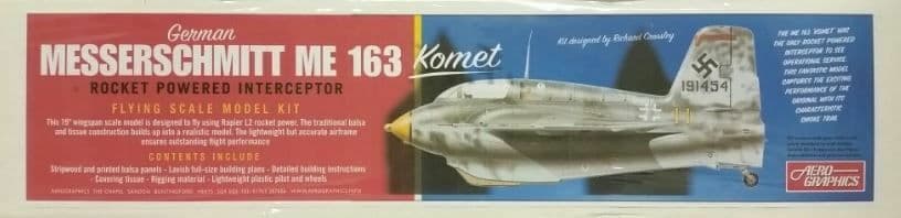 Aerographics - Messerschmitt Me-163 Komet Rocket Powered Interceptor Balsa Kit # AE09