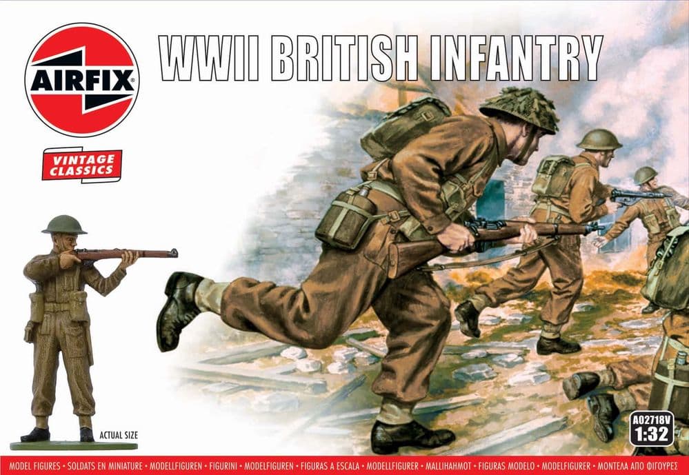 Airfix Vintage Classic 1/32 WWII British Infantry # A02718V