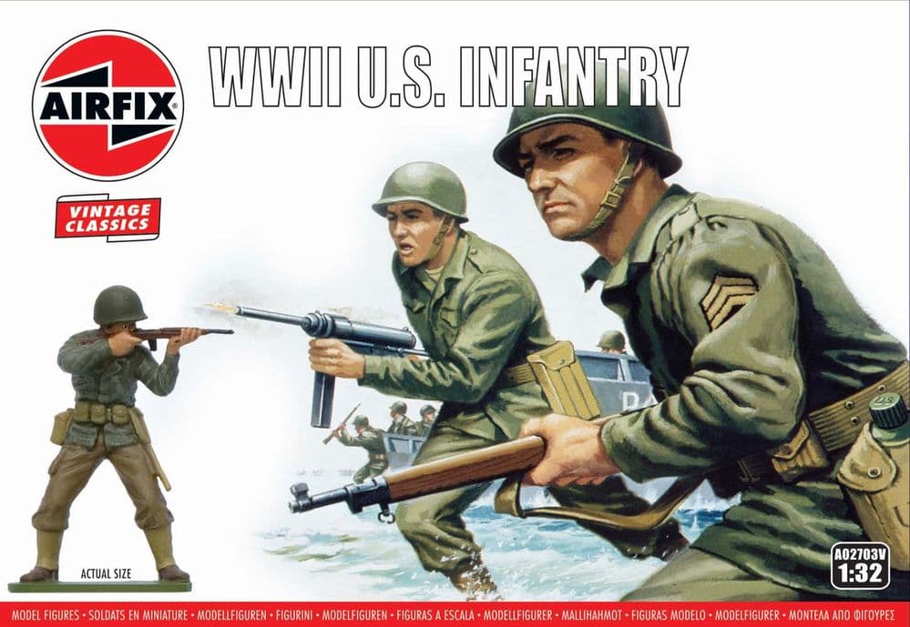 Airfix Vintage Classic 1/32 WWII U.S. Infantry # A02703V