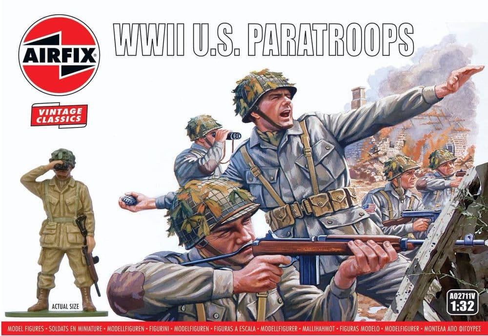 Airfix Vintage Classic 1/32 WWII U.S. Paratroops # A02711V