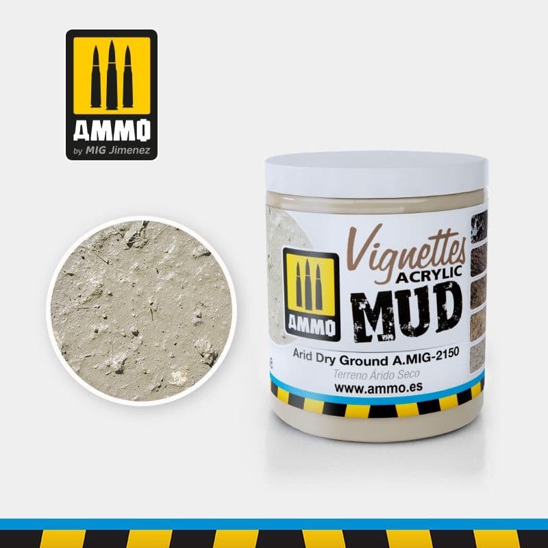 Ammo by Mig 100ml Arid Dry Ground Vignettes Acrylic Mud # MIG-2150