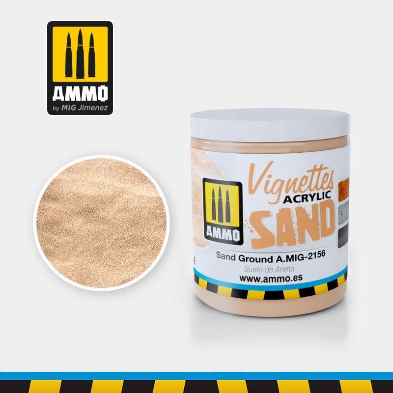 Ammo by Mig 100ml Sand Ground Vignettes Acrylic Sand # MIG-2156