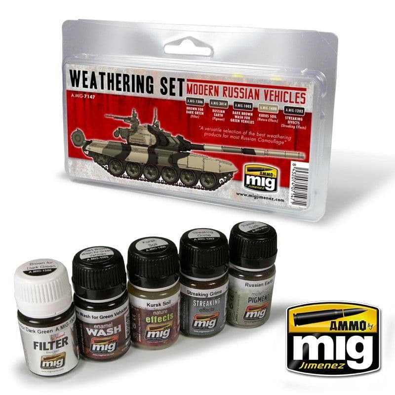 Ammo by Mig - Modern Russian Vehicles Weathering Set # MIG-7147