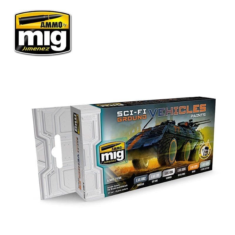 Ammo by Mig - Sci-Fi Ground Vehicles Acrylic Paint Set # MIG-7155