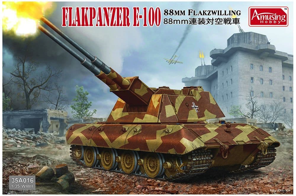 Amusing Hobby 1/35 80mm Flakzwilling # 35A016