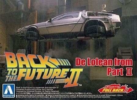 Aoshima 5475 Back to the Future DeLorean Part I motorized model 1/43