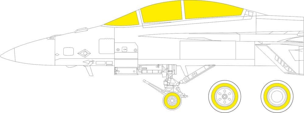 Eduard 1/32 Boeing F/A-18F Super Hornet Mask # JX282