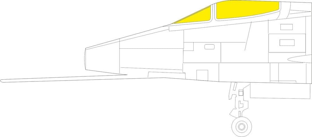 Eduard 1/32 North-American F-100C Super Sabre TFace Paint Mask # JX278