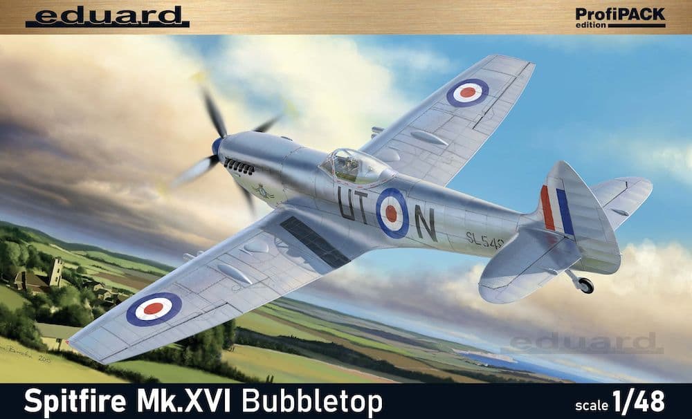 Eduard 1/48 Supermarine Spitfire Mk.XVI Bubbletop ProfiPACK Edition # 8285