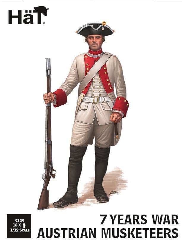 HaT 1/32 7 Years War Austrian Musketeers # 9329