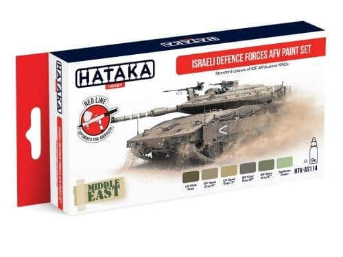 Hataka - Israeli Defence Forces AFV Acrylic Paint Set # HTK-AS114