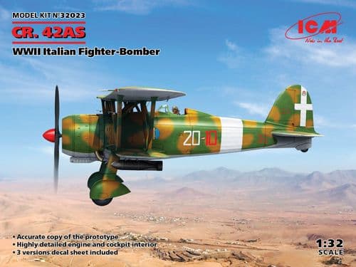 ICM 1/32 Fiat CR.42AS - WWII Italian Fighter-Bomber # 32023