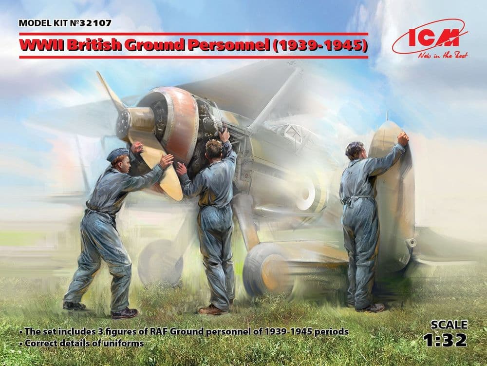 ICM 1/32 WWII British Ground Personnel (1939-1945) # 32107