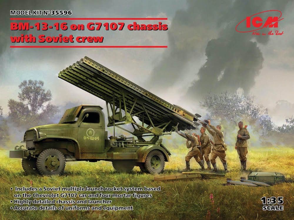 ICM 1/35 BM-13-16 on G7107 Chassis with Soviet Crew # 35596