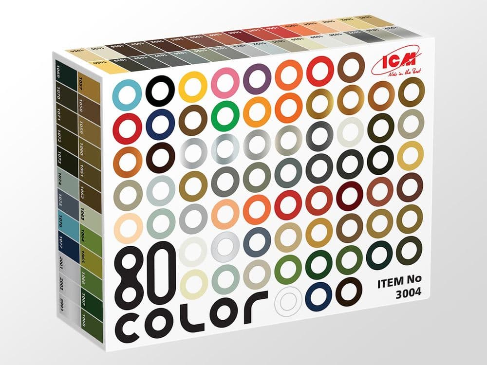 ICM - 80 Colours Acrylic Paint Set # 3004