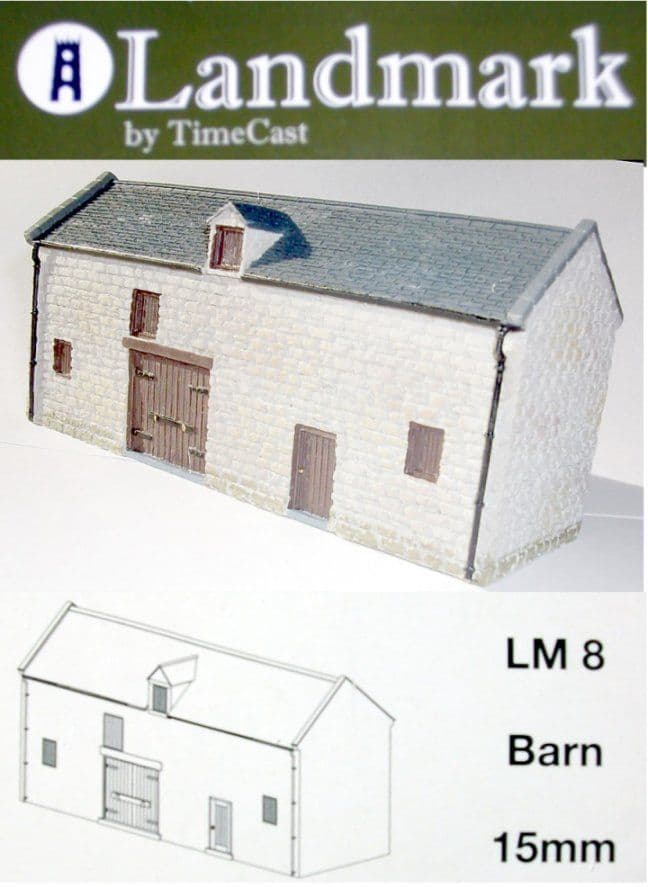 Landmark Miniatures 15mm Barn # LM8