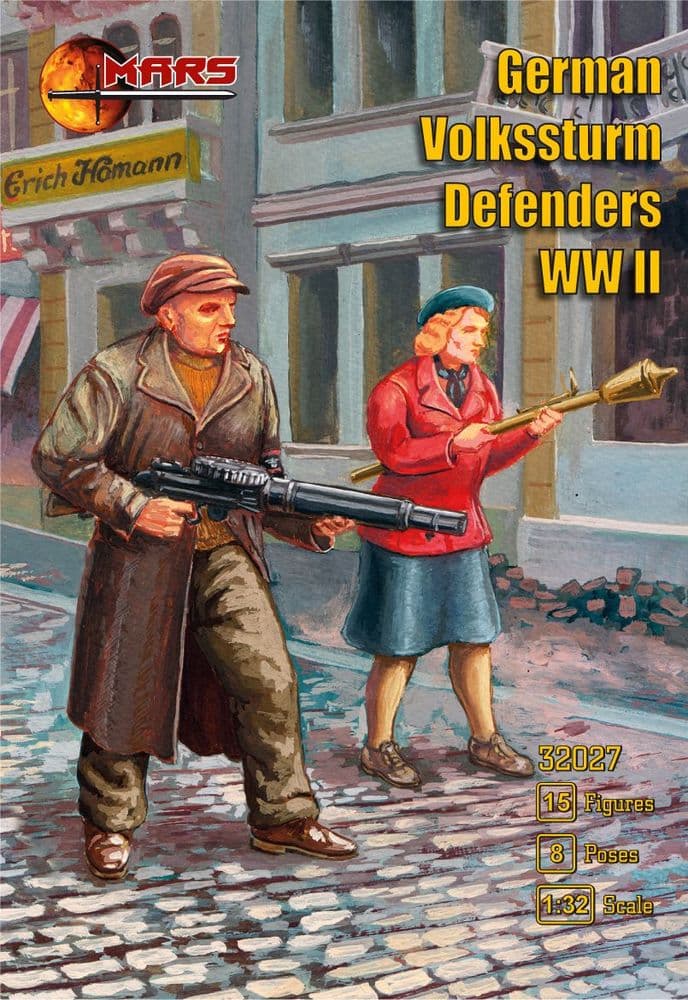 Mars 1/32 German Volkssturm Defenders WWII # 32027