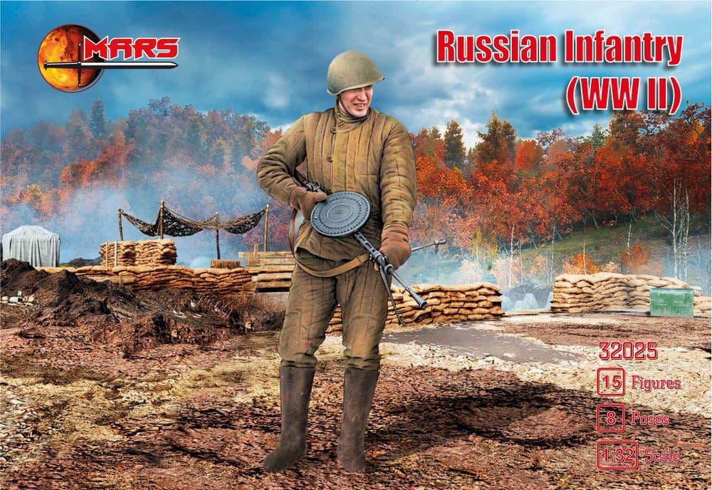 Mars 1/32 Russian Infantry (WWII) # 32025