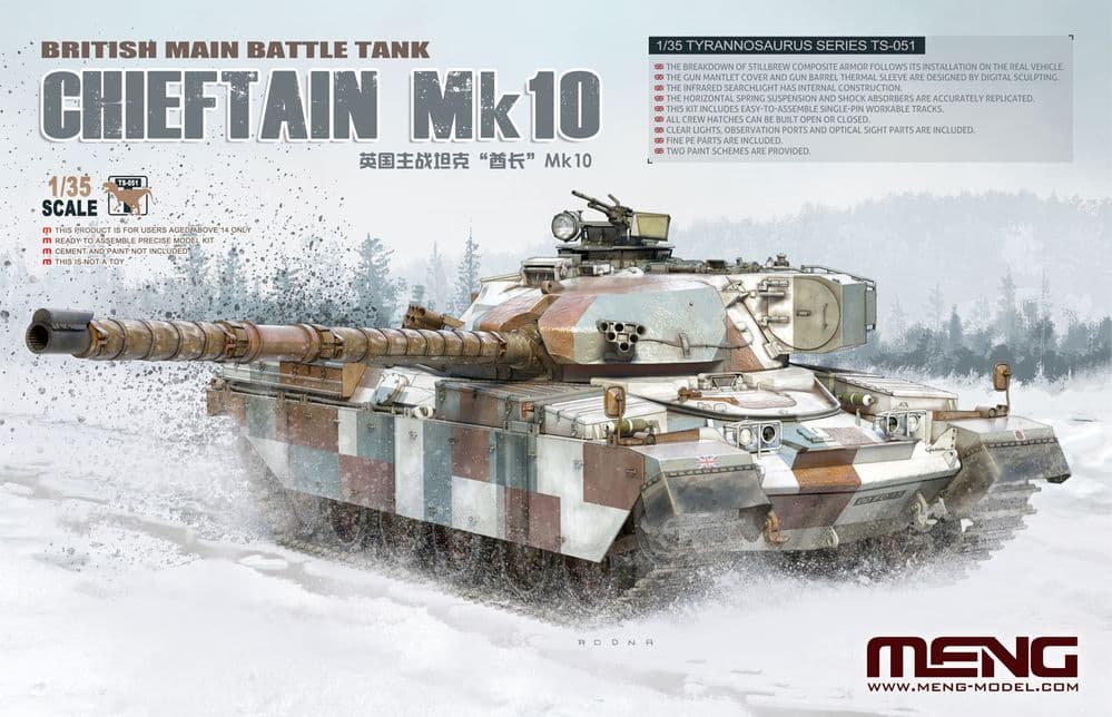Meng 1/35 Chieftain Mk 10 British Main Battle Tank # TS-051