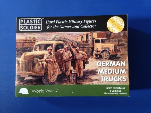 Plastic Soldier 15mm 15mm German Medium Trucks # WW2V15026