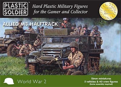 Plastic Soldier 15mm Allied M3 Halftrack # WW2V15016