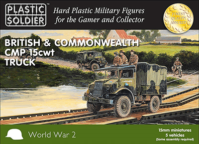 Plastic Soldier 15mm British & Commonwealth CMP 15cwt Truck # WW2V15030