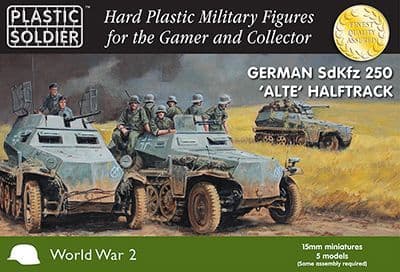 Plastic Soldier 15mm German SdKfz 250 Alte Halftrack # WW2V15028
