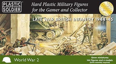 Plastic Soldier 15mm Late War British Infantry 1944-45 # WW2015003