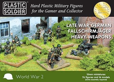 Plastic Soldier 15mm Late War German Fallschirmjager Heavy Weapons # WW2015014
