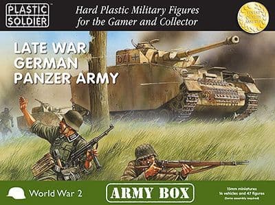 Plastic Soldier 15mm Late War German Panzer Army - Army Box # PSCAB15001