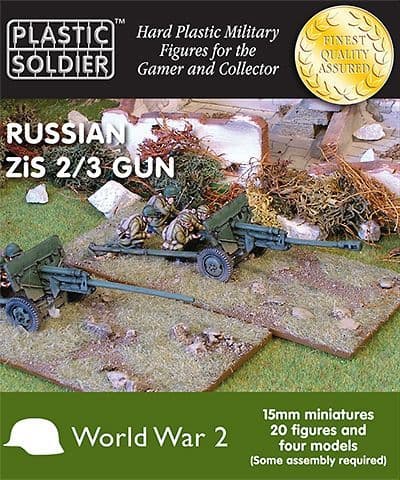 Plastic Soldier 15mm Russian ZiS 2/3 Gun # WW2G15002