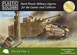 Plastic Soldier 15mm WWII German Panzer IV # WW2V15002