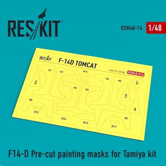 ResKit 1/48 Grumman F-14D Tomcat Pre-cut Paint Masks # M48-0014