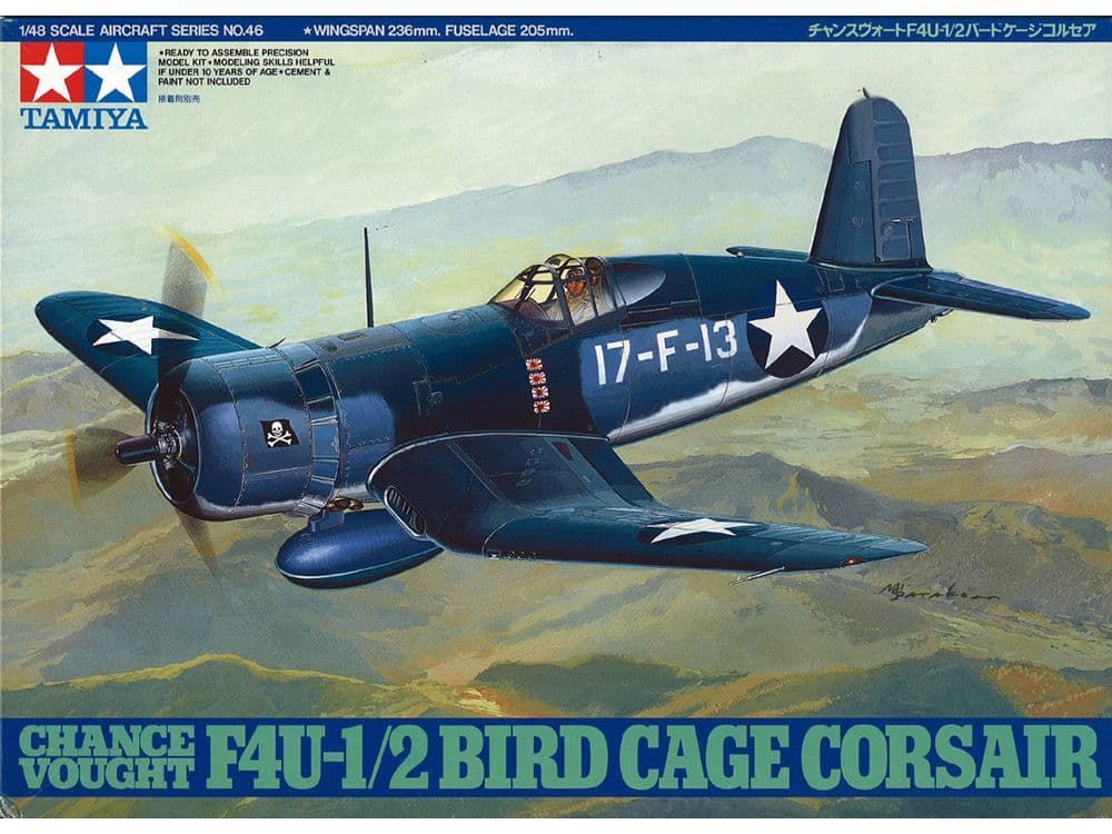 Tamiya 1/48 F4U-1/2 Bird Cage Corsair # 61046