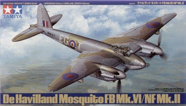 Tamiya 1/48 Mosquito FB Mk.VI/NF Mk.II # 61062