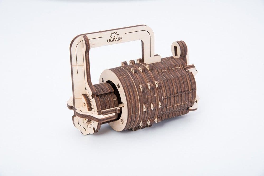 UGears Mechanical Model - Wooden Combination Lock # 70020