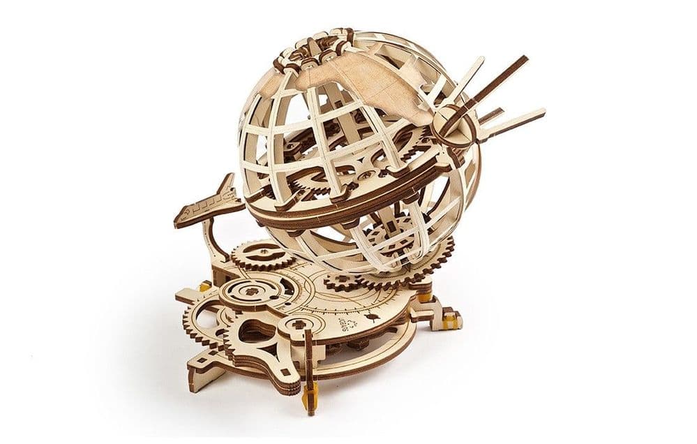 UGears Mechanical Model - Wooden Globe # 70128