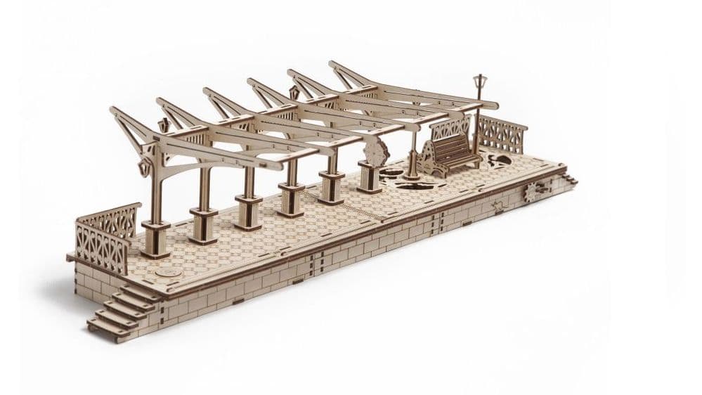 UGears Mechanical Model - Wooden Railway Platform # 70013