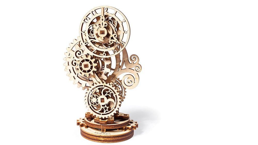 UGears Mechanical Model - Wooden Steampunk Clock # 70093