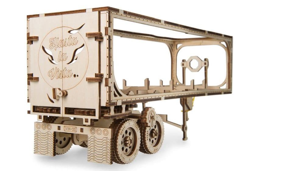 UGears Mechanical Model - Wooden Trailer for VM-03 Heavy Boy Truck # 70057